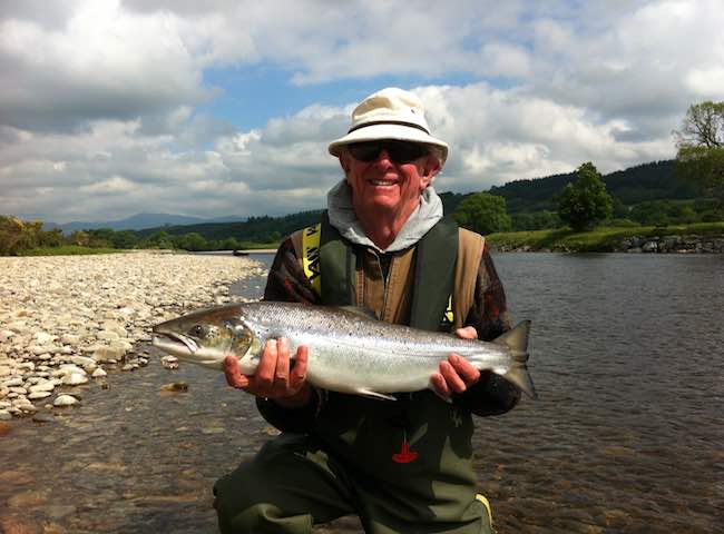 Fly Fishing On The River Tay