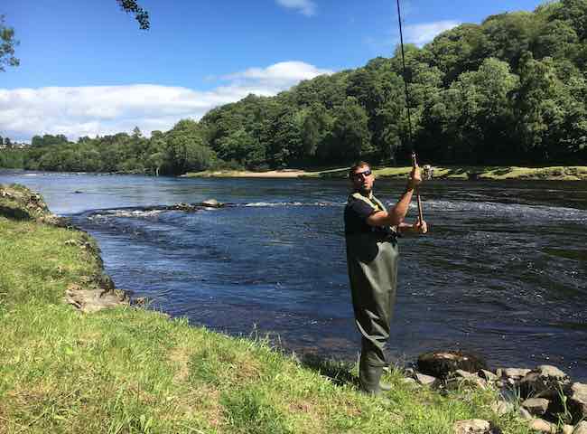 Spin Fishing The River Tay