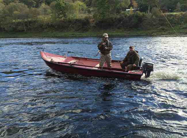 Boat Fishing On The River Tay