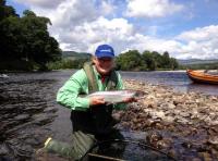 Fly Fishing On The River Tay 