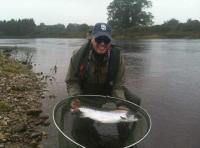 Catching Salmon On The River Tay 
