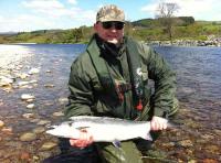 Fishing On The River Tay For Salmon 