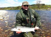 Fishing On The River Tay For Salmon 
