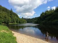 Fishing The River Tay In Scotland 
