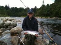 Catching Salmon In Scotland 
