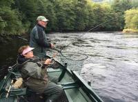 Catching A Scottish Salmon 
